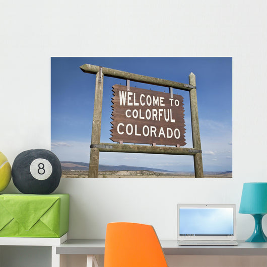 Welcome to Colorado Roadside Wall Decal