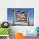 Welcome to Colorado Roadside Wall Decal