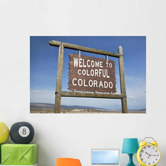 Welcome to Colorado Roadside Wall Decal