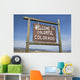 Welcome to Colorado Roadside Wall Decal