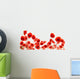 Poppy Flowers White Wall Decal