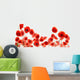 Poppy Flowers White Wall Decal