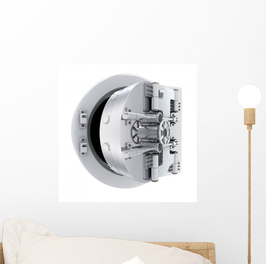 Banking Metallic Door Vault Wall Decal