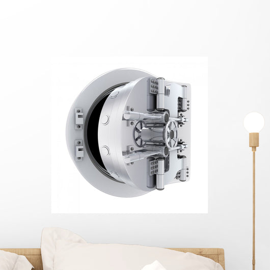 Banking Metallic Door Vault Wall Decal