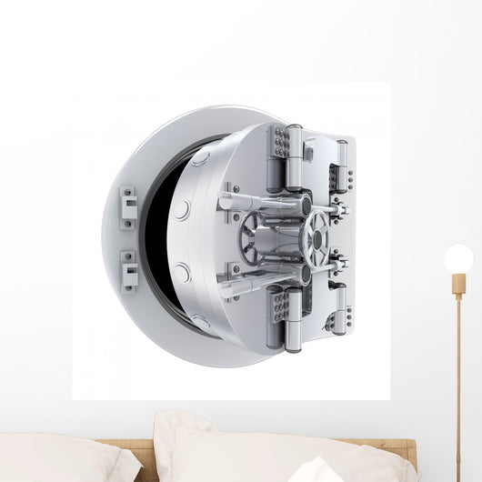 Banking Metallic Door Vault Wall Decal
