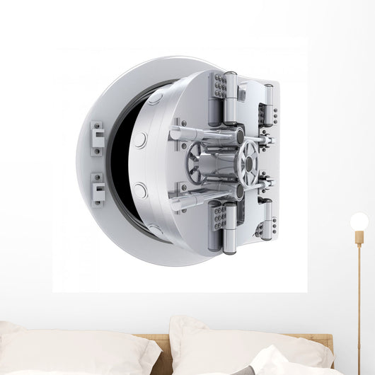 Banking Metallic Door Vault Wall Decal