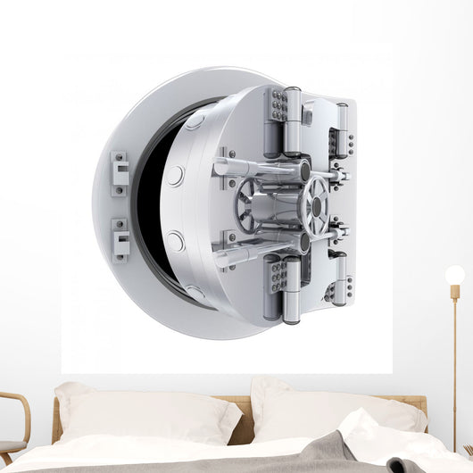 Banking Metallic Door Vault Wall Decal