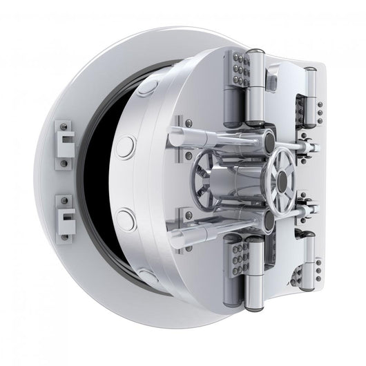 Banking Metallic Door Vault Wall Decal
