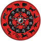 Chinese Zodiac Wheel Wall Decal