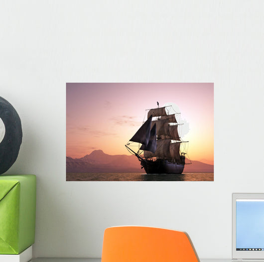 Sailboat Sea Wall Decal