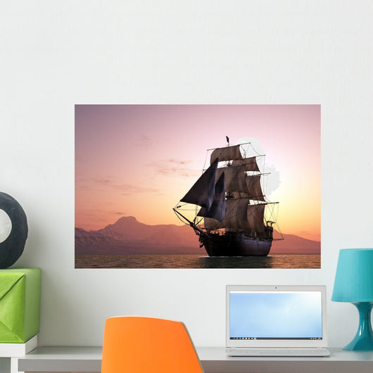 Sailboat Sea Wall Decal