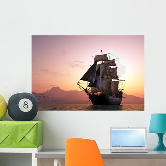 Sailboat Sea Wall Decal