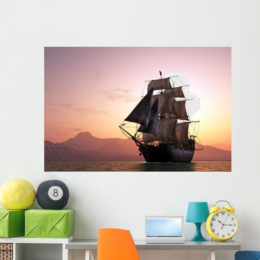 Sailboat Sea Wall Decal