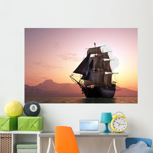 Sailboat Sea Wall Decal