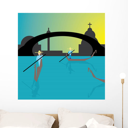Gondola Venice Wall Decal
