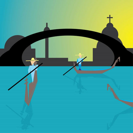Gondola Venice Wall Decal