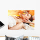 Woman Getting Facial Massage Wall Decal