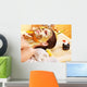 Woman Lying Down Getting Facial Mask Wall Decal