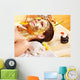 Woman Lying Down Getting Facial Mask Wall Decal