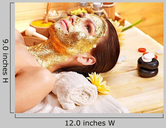 Woman Lying Down Getting Facial Mask Wall Decal