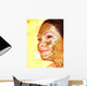 Woman Getting Facial Mask Wall Decal
