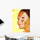 Woman Getting Facial Mask Wall Decal