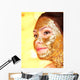 Woman Getting Facial Mask Wall Decal