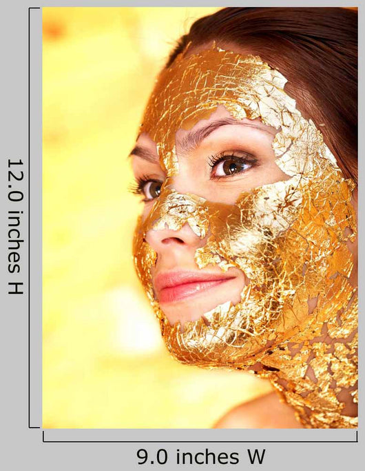 Woman Getting Facial Mask Wall Decal