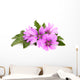 Beautiful Lavatera Flowers Growing Wall Decal