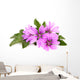 Beautiful Lavatera Flowers Growing Wall Decal