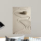 Zen Stone and Raked Sand Wall Decal