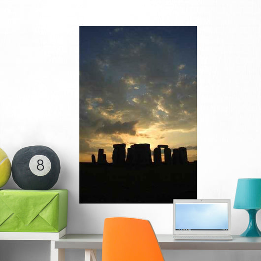 Stonehenge at Sunset Wall Decal