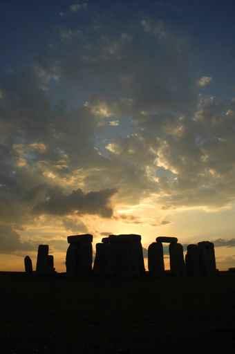 Stonehenge at Sunset Wall Decal