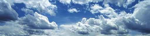 Wide Shot of Clouds Wall Decal