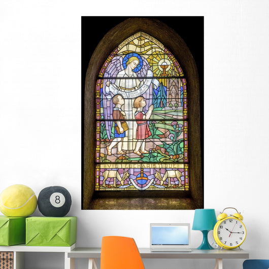 Pont-de-beauvoisin Stained Glass 5 Wall Decal