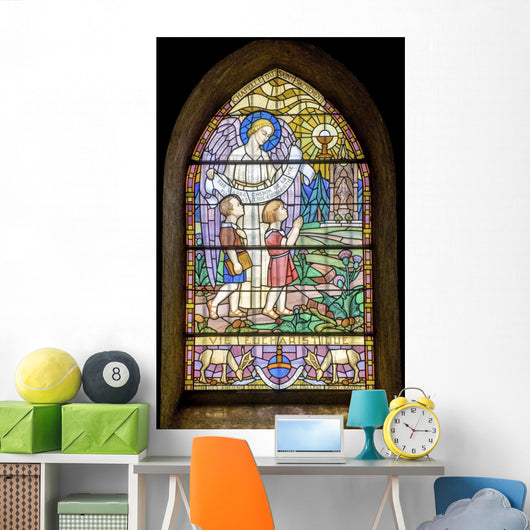 Pont-de-beauvoisin Stained Glass 5 Wall Decal