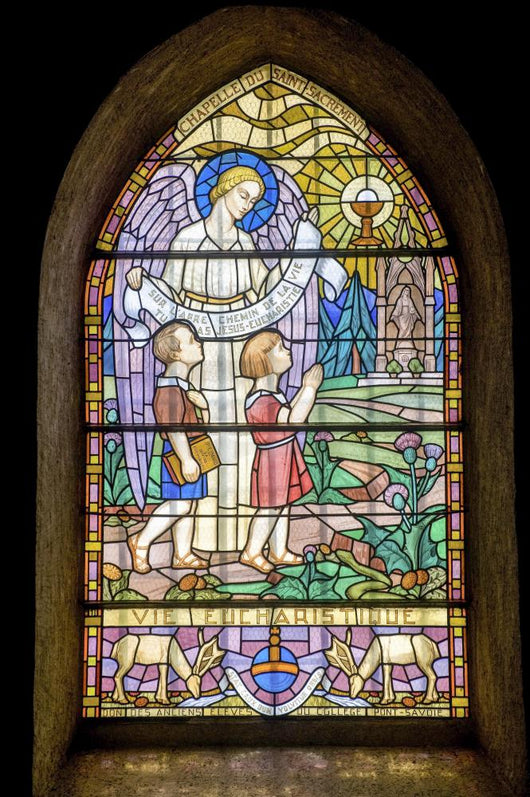 Pont-de-beauvoisin Stained Glass 5 Wall Decal