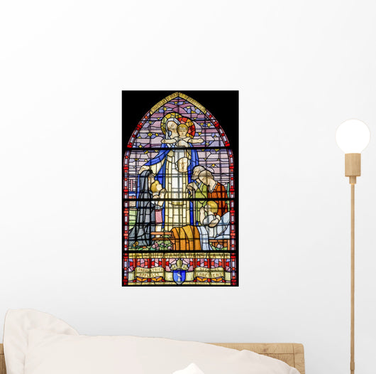 Pont-de-beauvoisin Stained Glass 4 Wall Decal