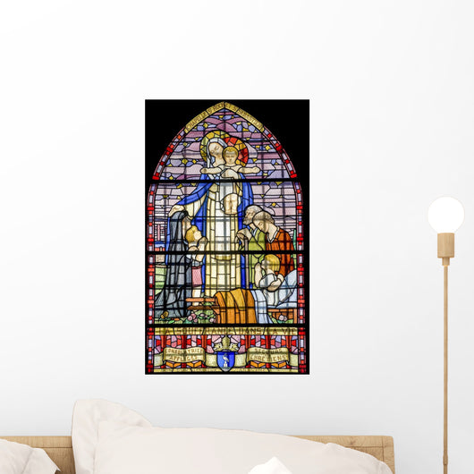 Pont-de-beauvoisin Stained Glass 4 Wall Decal
