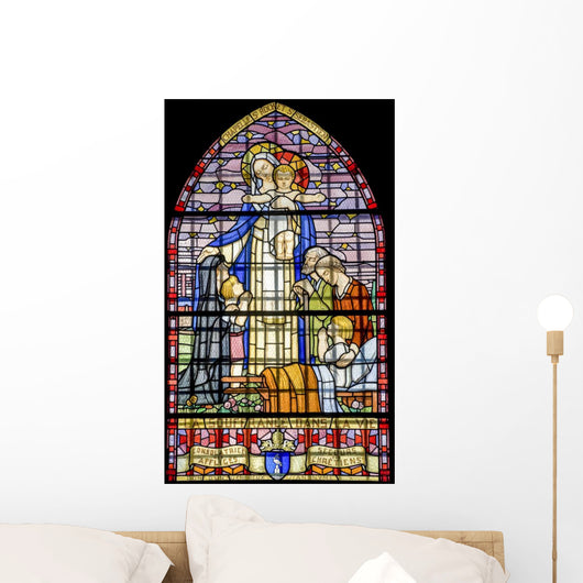Pont-de-beauvoisin Stained Glass 4 Wall Decal