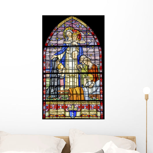 Pont-de-beauvoisin Stained Glass 4 Wall Decal