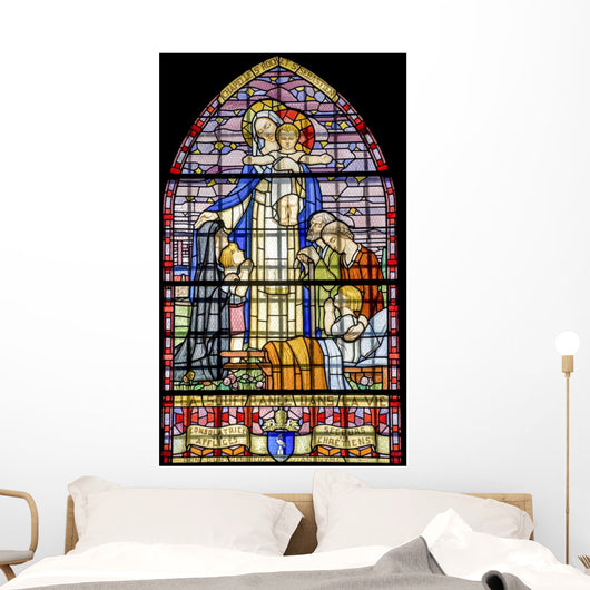 Pont-de-beauvoisin Stained Glass 4 Wall Decal