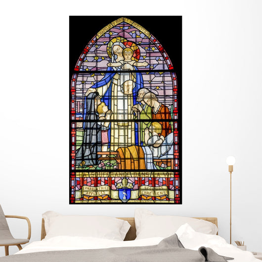 Pont-de-beauvoisin Stained Glass 4 Wall Decal