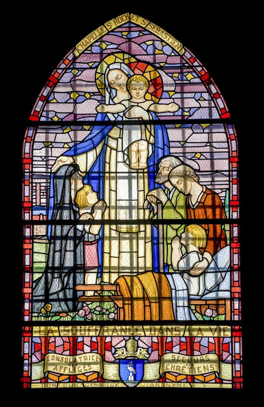 Pont-de-beauvoisin Stained Glass 4 Wall Decal