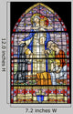 Pont-de-beauvoisin Stained Glass 4 Wall Decal