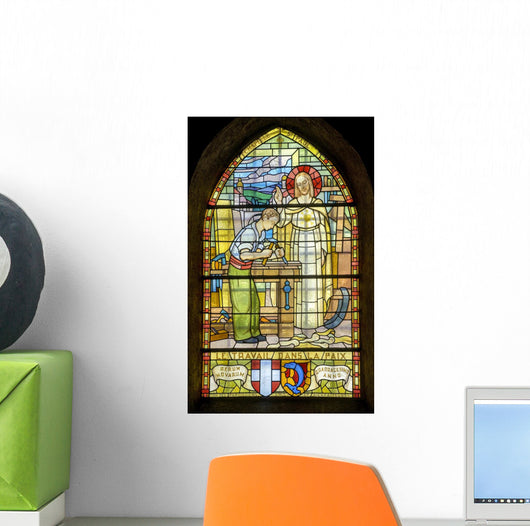 Pont-de-beauvoisin Stained Glass 3 Wall Decal