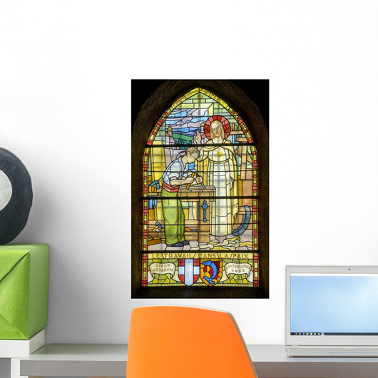 Pont-de-beauvoisin Stained Glass 3 Wall Decal