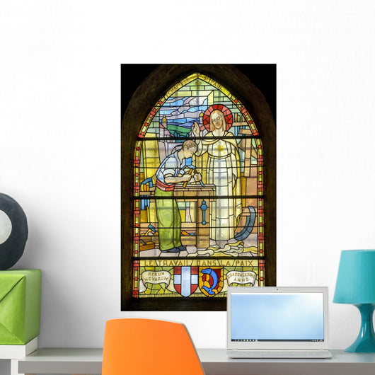 Pont-de-beauvoisin Stained Glass 3 Wall Decal