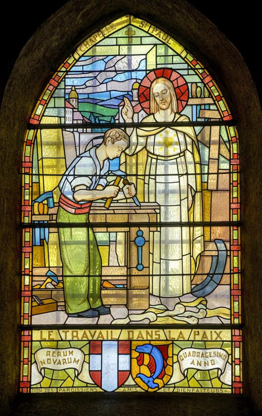 Pont-de-beauvoisin Stained Glass 3 Wall Decal