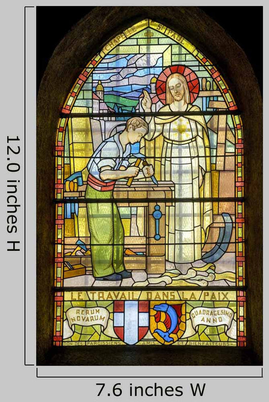 Pont-de-beauvoisin Stained Glass 3 Wall Decal